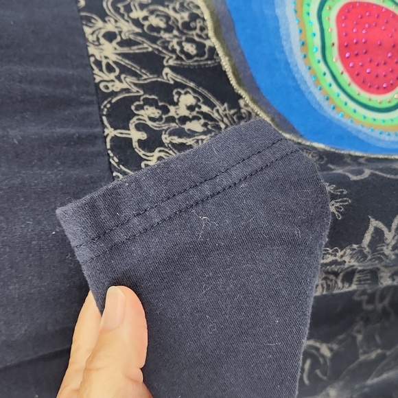 Desigual Long Sleeve Blue Dress - Picture 4 of 7